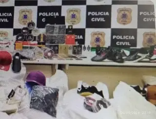 Homem é preso durante apreensão de mais de 13 mil produtos falsificados no Feiraguay; assista vídeo